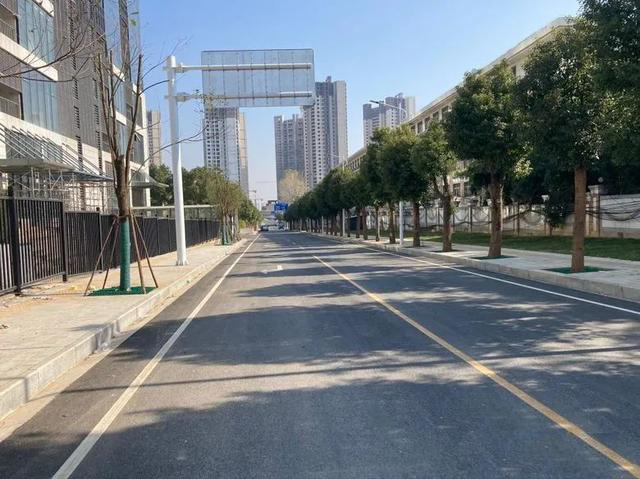 江夏庙山这条道路开通在即了！组图实拍！