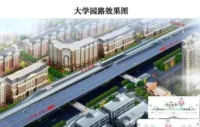 光谷大学园路跨三环高架桥已刷黑！江夏通往光谷将通畅？